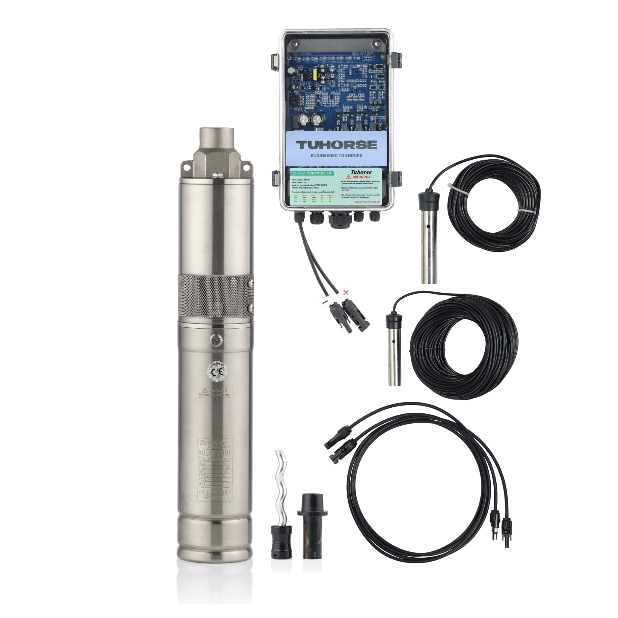 3S500 - 40/800 Submersible Solar Pump Package - Tuhorse Australia