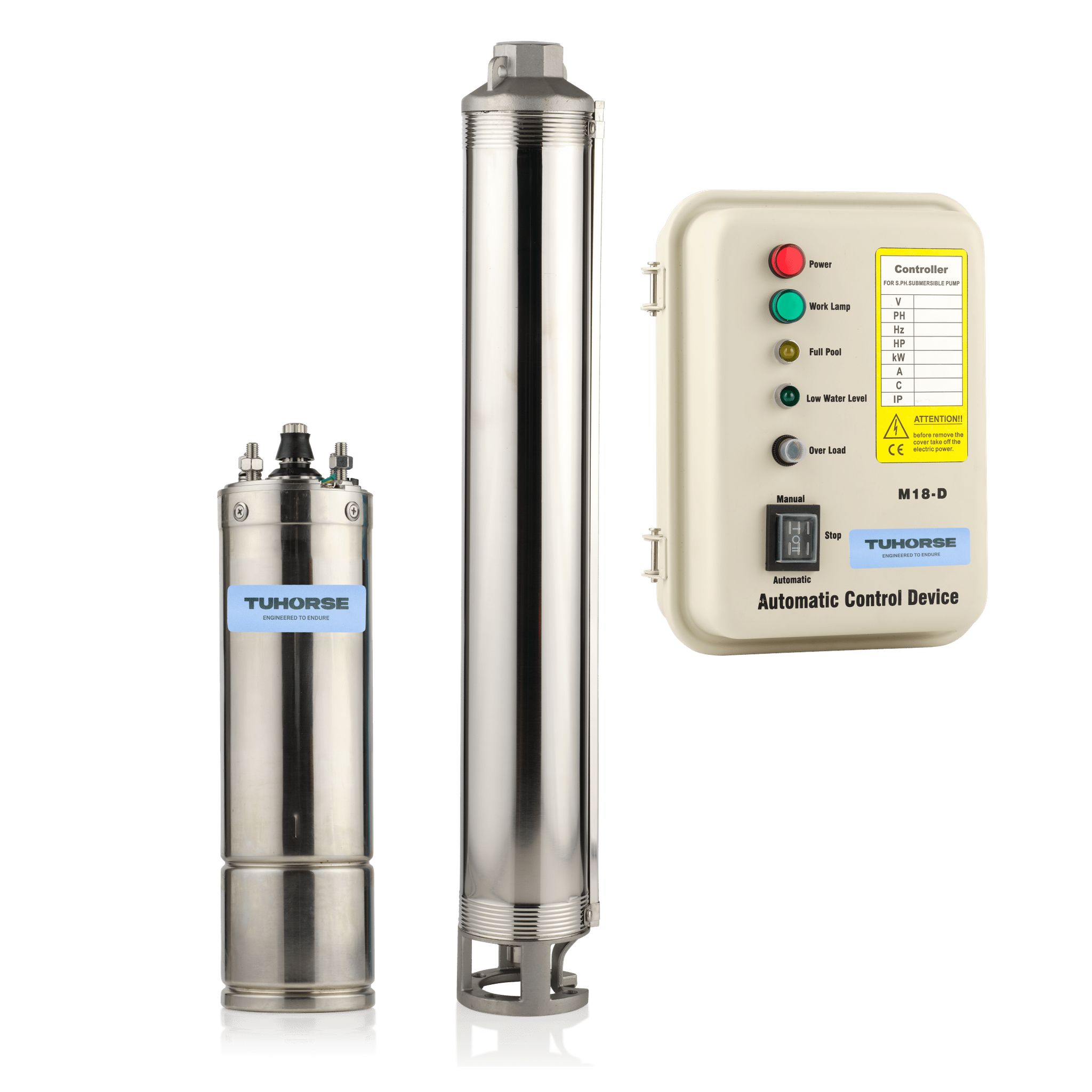 4" 2HP/240V MA - 07 Submersible Bore Pump Package - Tuhorse Australia