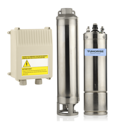 4" 0.5HP/240V S - 08 Submersible Bore Pump Package - Tuhorse Australia