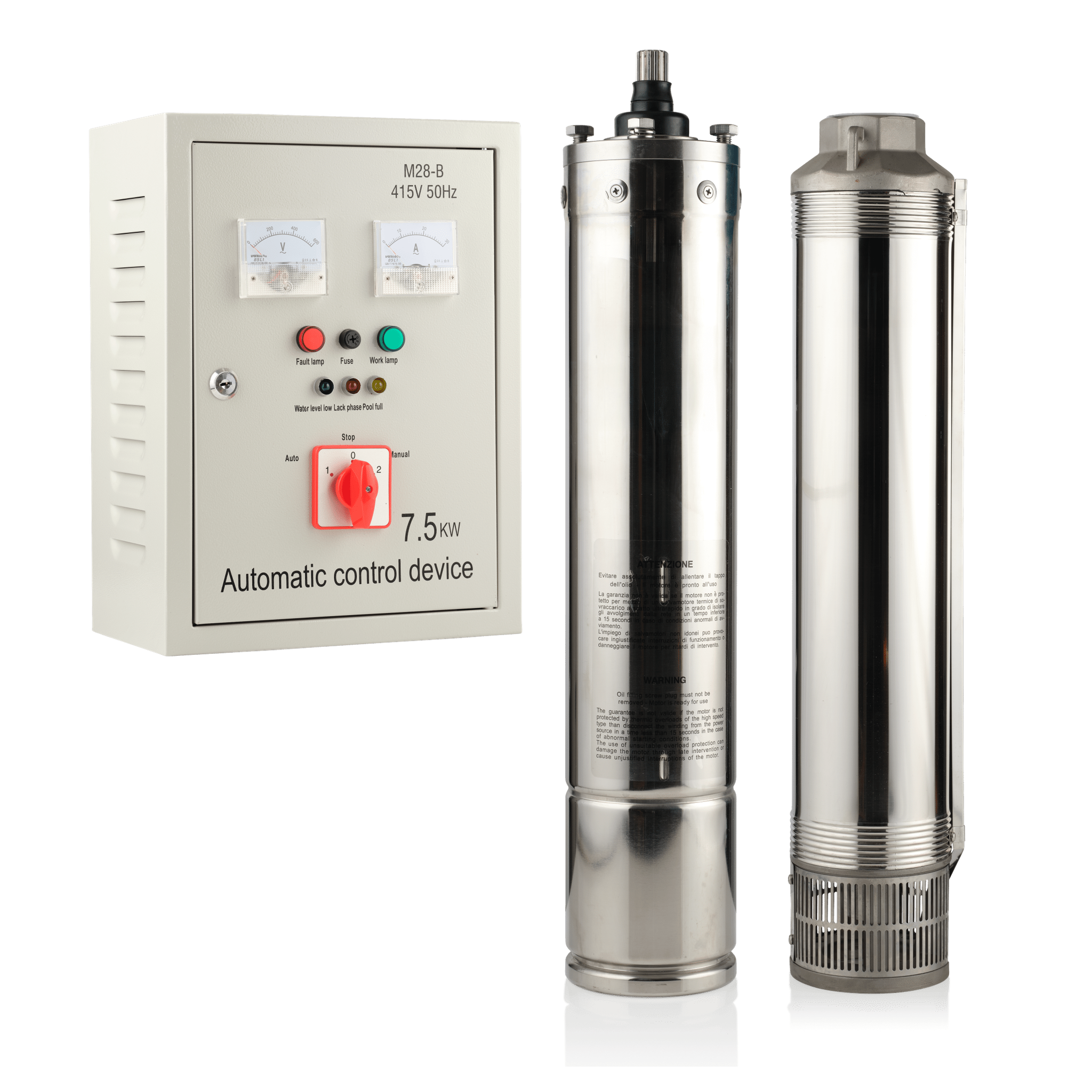 6" 15HP/415V ES - 08 Submersible Bore Pump Package - Tuhorse Australia